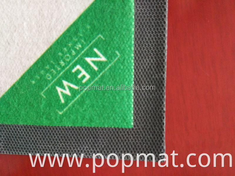 Eco-Friendly Non Woven Fabric branded rubber beer bar mat with logo